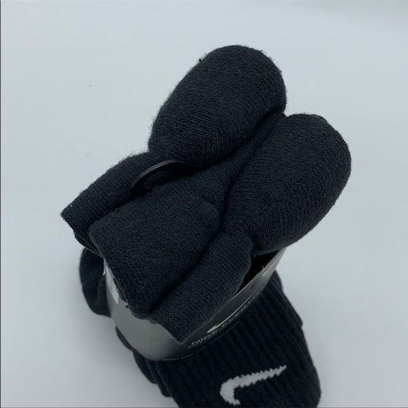 6 pairs (3 WHITE/3 BLACK) NIKE EVERYDAY COTTON CUSHIONED CREW MEN’S SOCKS - Picture 3 of 16